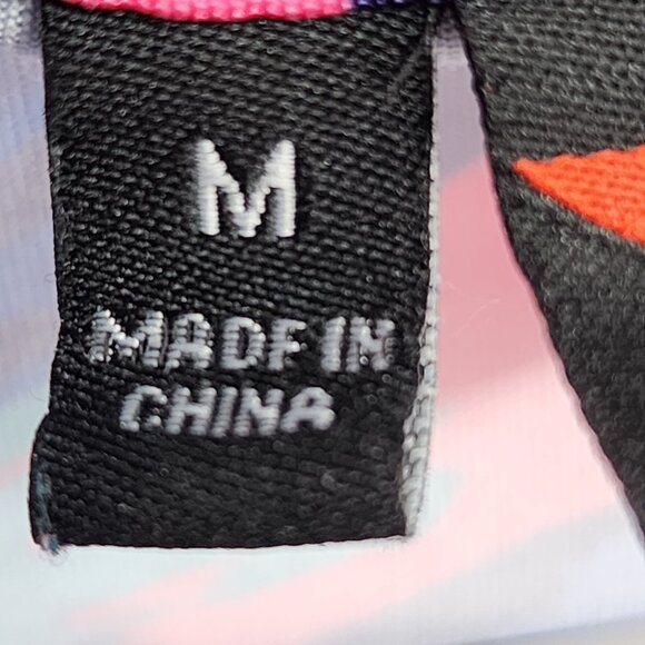 Yatta Golf Mens Medium Green Abstract Print Performance Stretch Polo Shirt - Picture 4 of 7